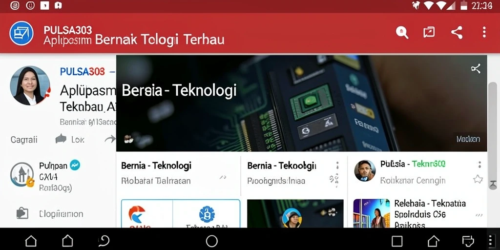 Tampilan antarmuka aplikasi PULSA303 yang modern dan responsif.
