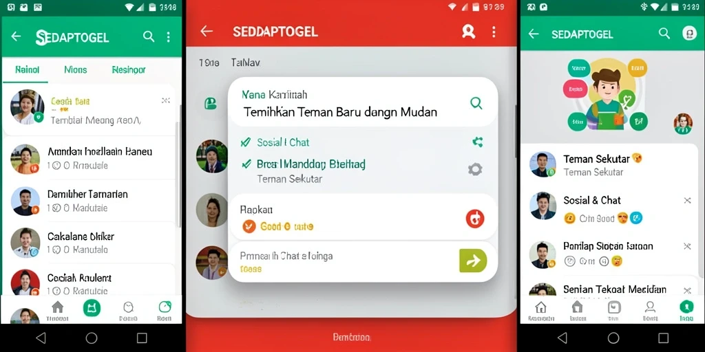 Antarmuka aplikasi SEDAPTOGEL yang interaktif dan mudah digunakan.